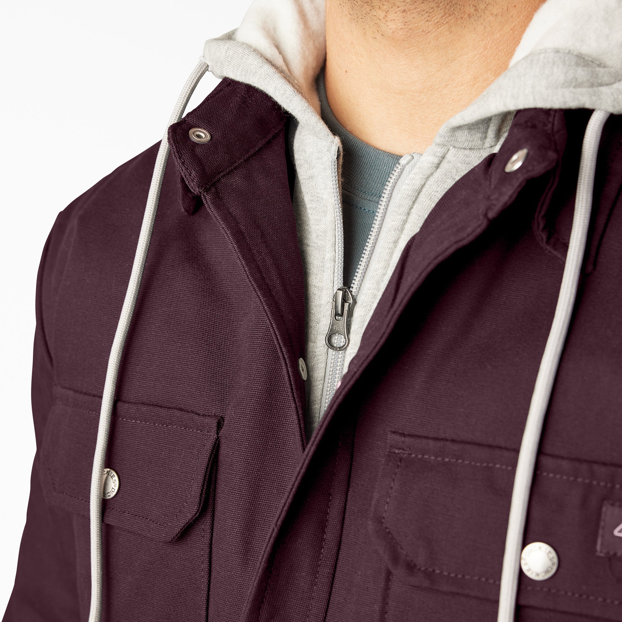 Duck Hooded Shirt Jacket
