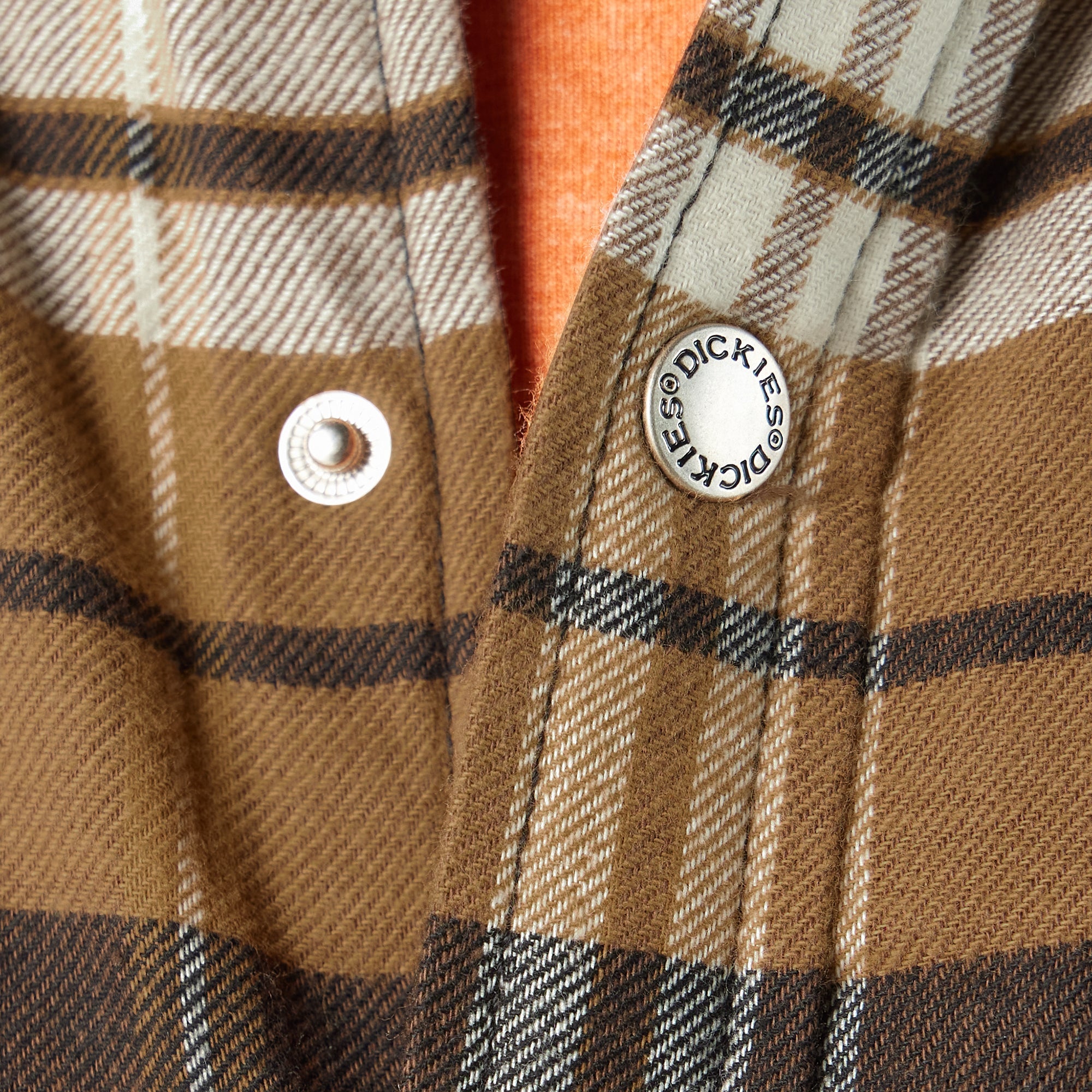 Water Repellent Fleece-Lined Flannel Shirt Jacket