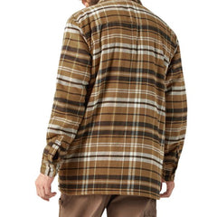 Water Repellent Fleece-Lined Flannel Shirt Jacket