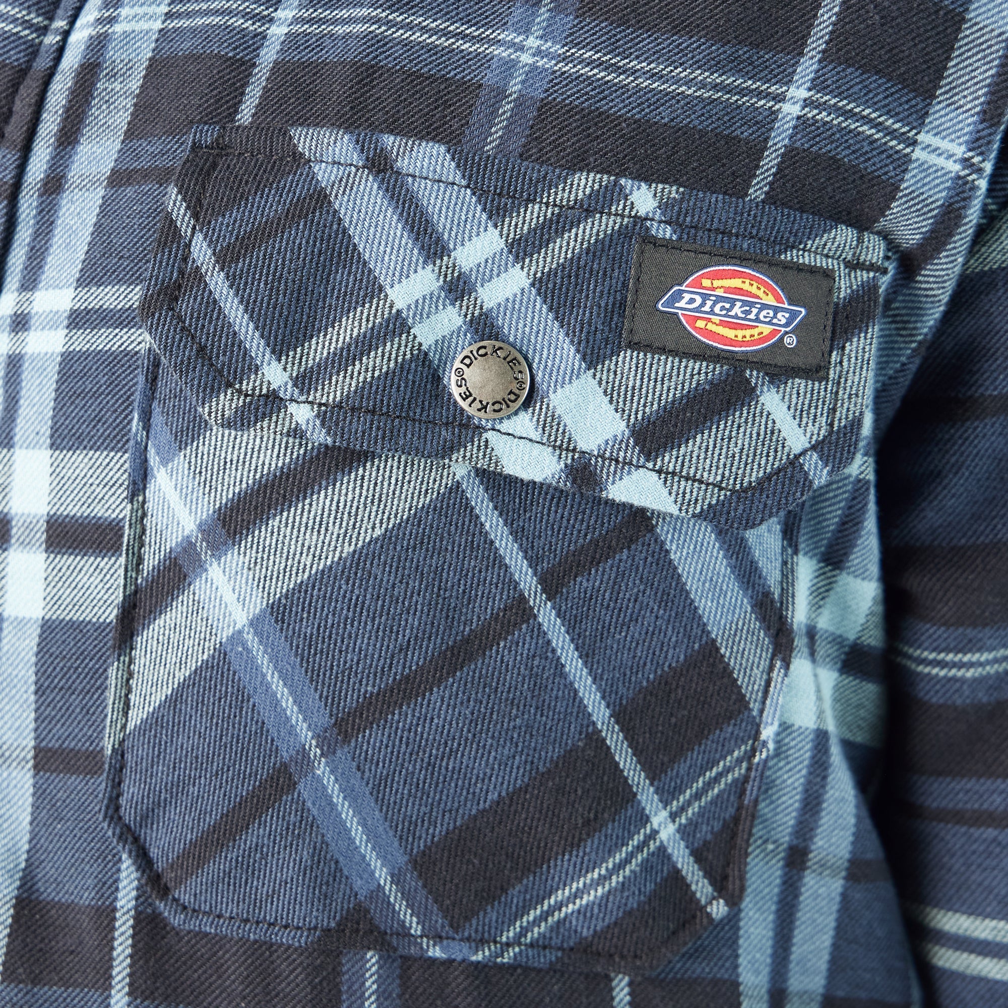 Water Repellent Fleece-Lined Flannel Shirt Jacket
