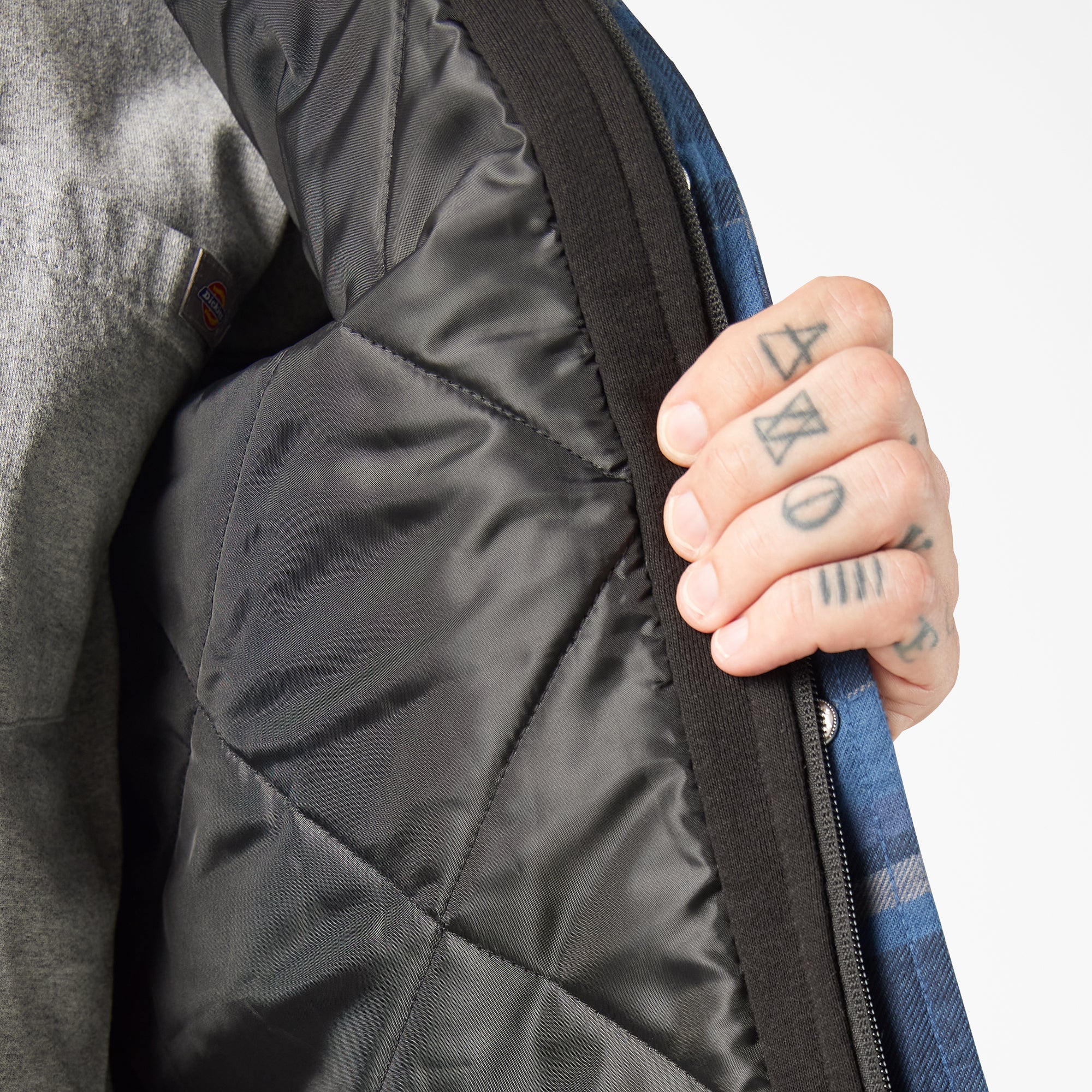 Water Repellent Flannel Hooded Shirt Jacket