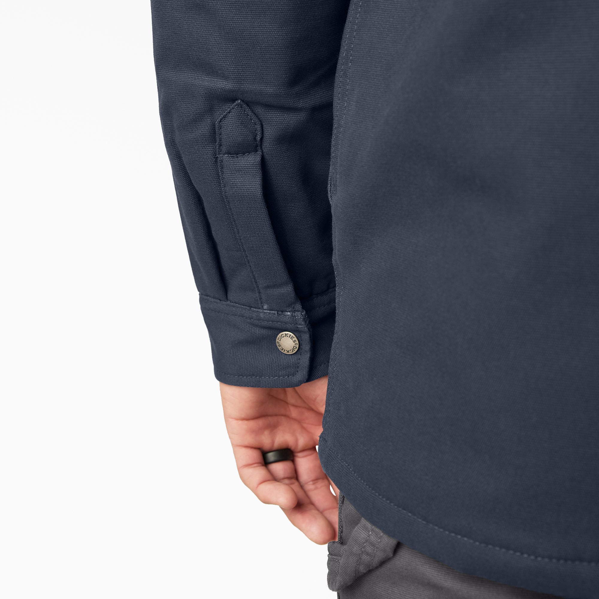 Water Repellent Duck Hooded Shirt Jacket