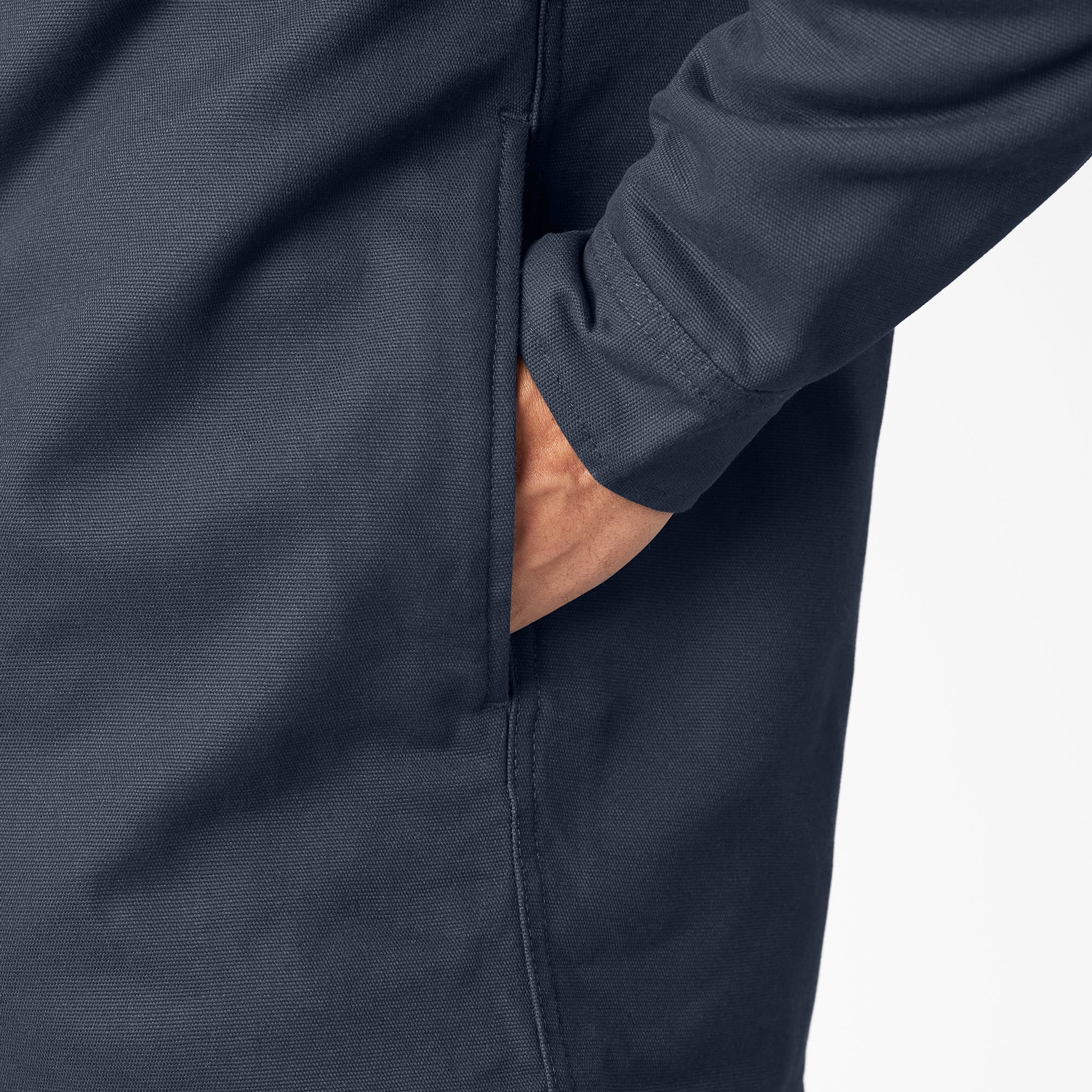 Water Repellent Duck Hooded Shirt Jacket