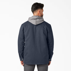 Water Repellent Duck Hooded Shirt Jacket