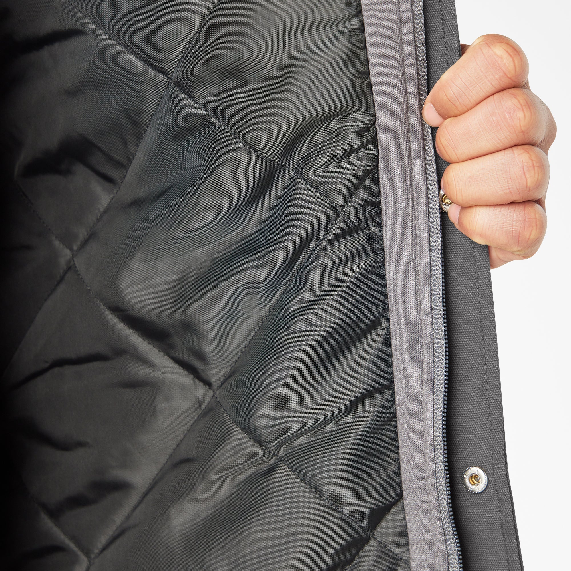 Water Repellent Duck Hooded Shirt Jacket