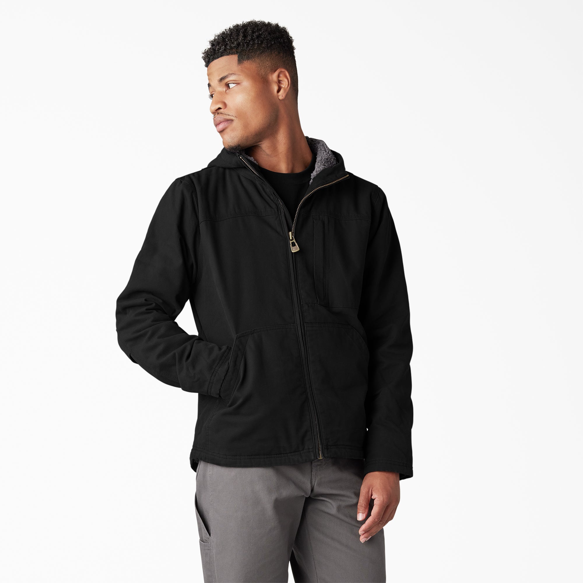 Duck Canvas High Pile Fleece Lined Jacket