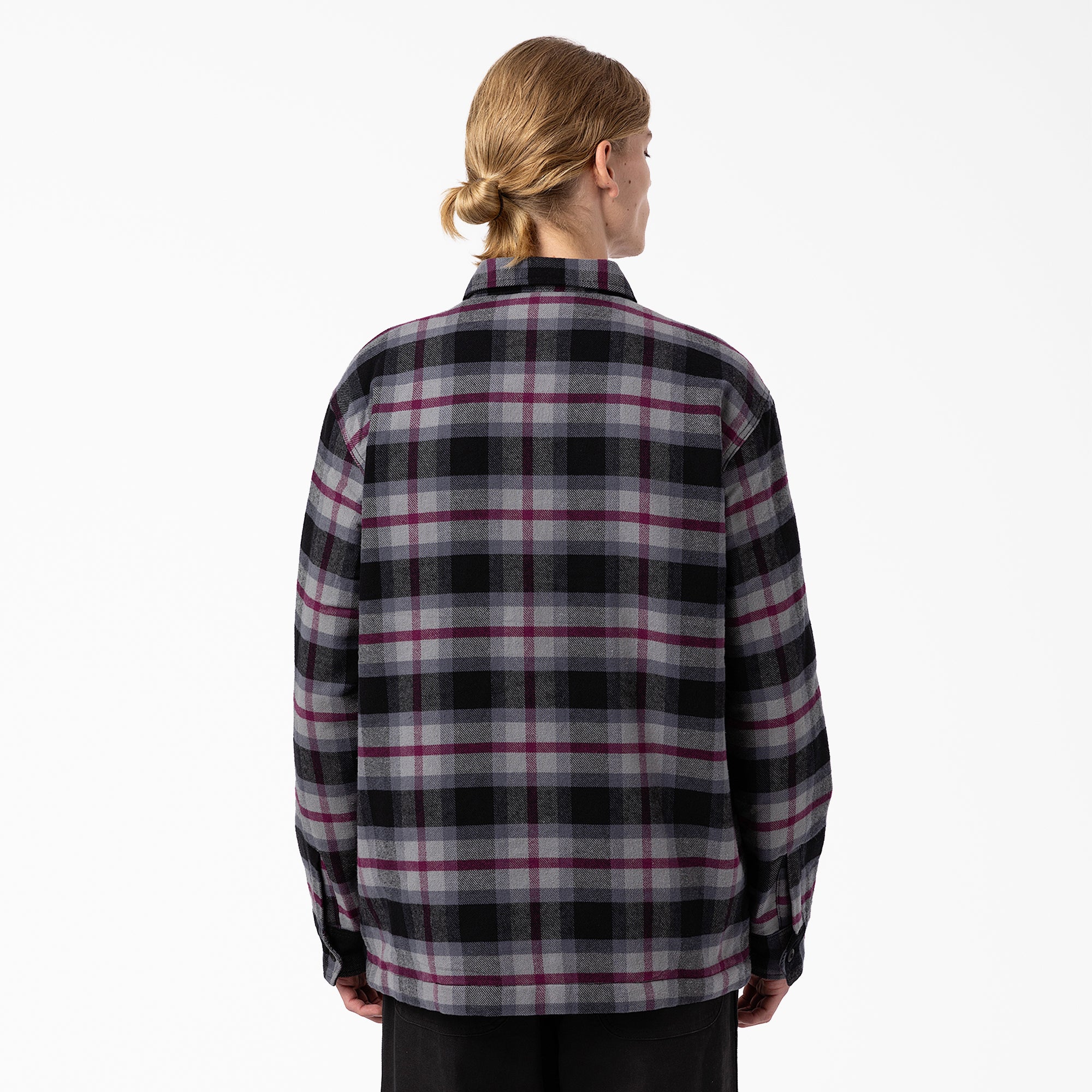 Flannel Quilted Lined Shirt Jacket