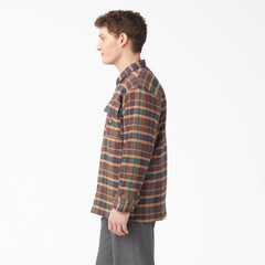 Flannel Quilted Lined Shirt Jacket