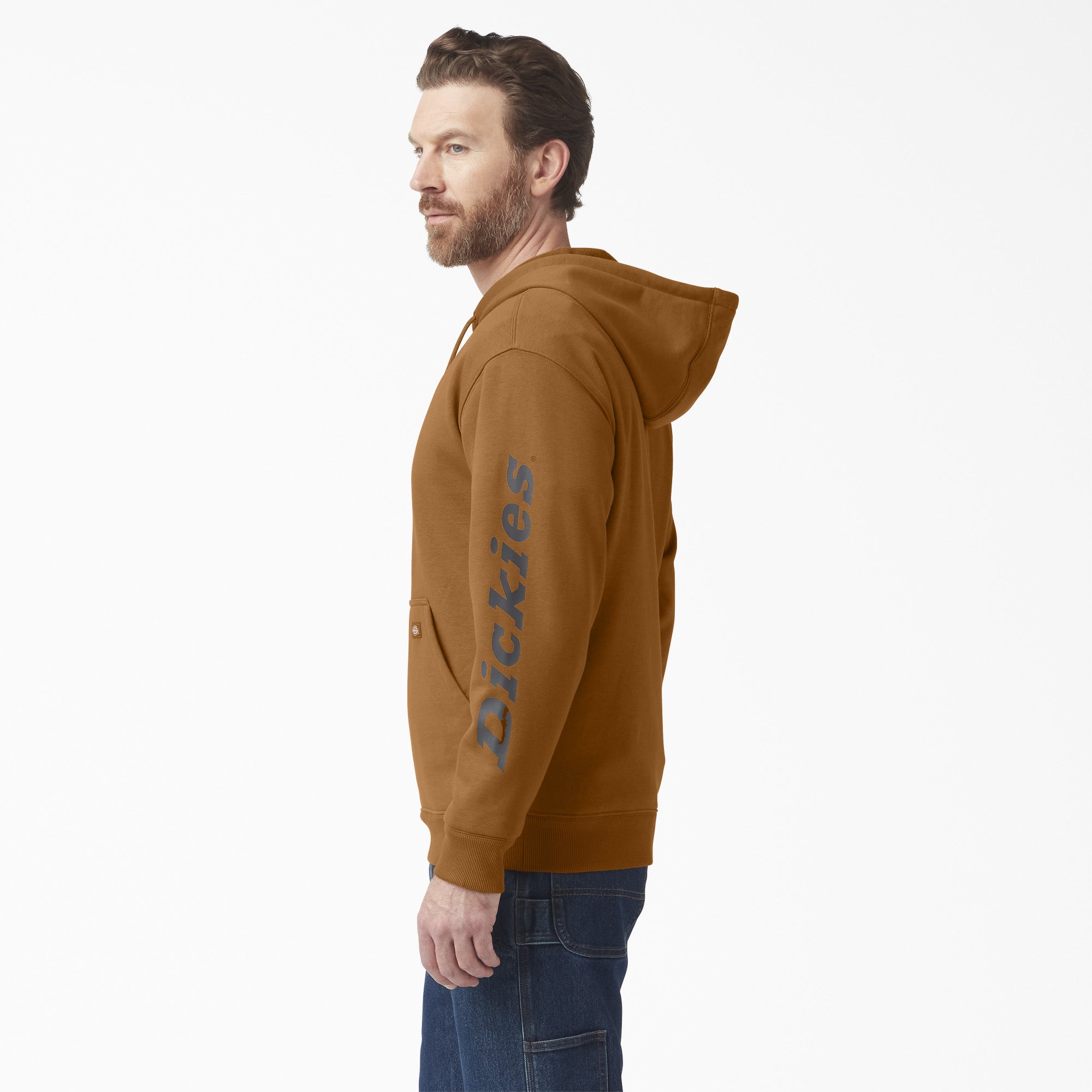 Water Repellent Sleeve Logo Hoodie