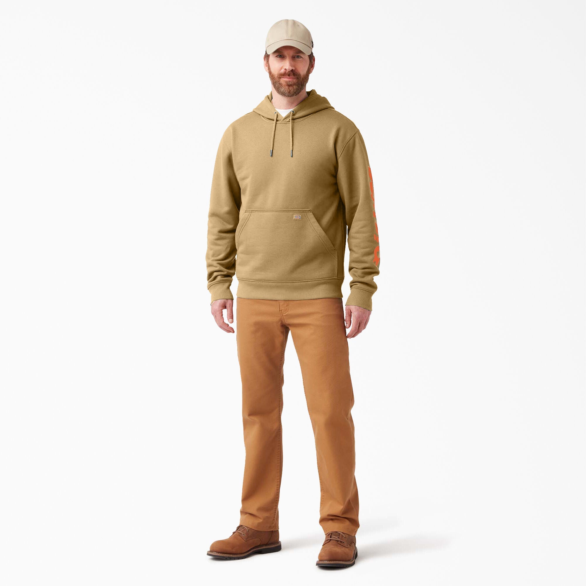 Water Repellent Sleeve Logo Hoodie