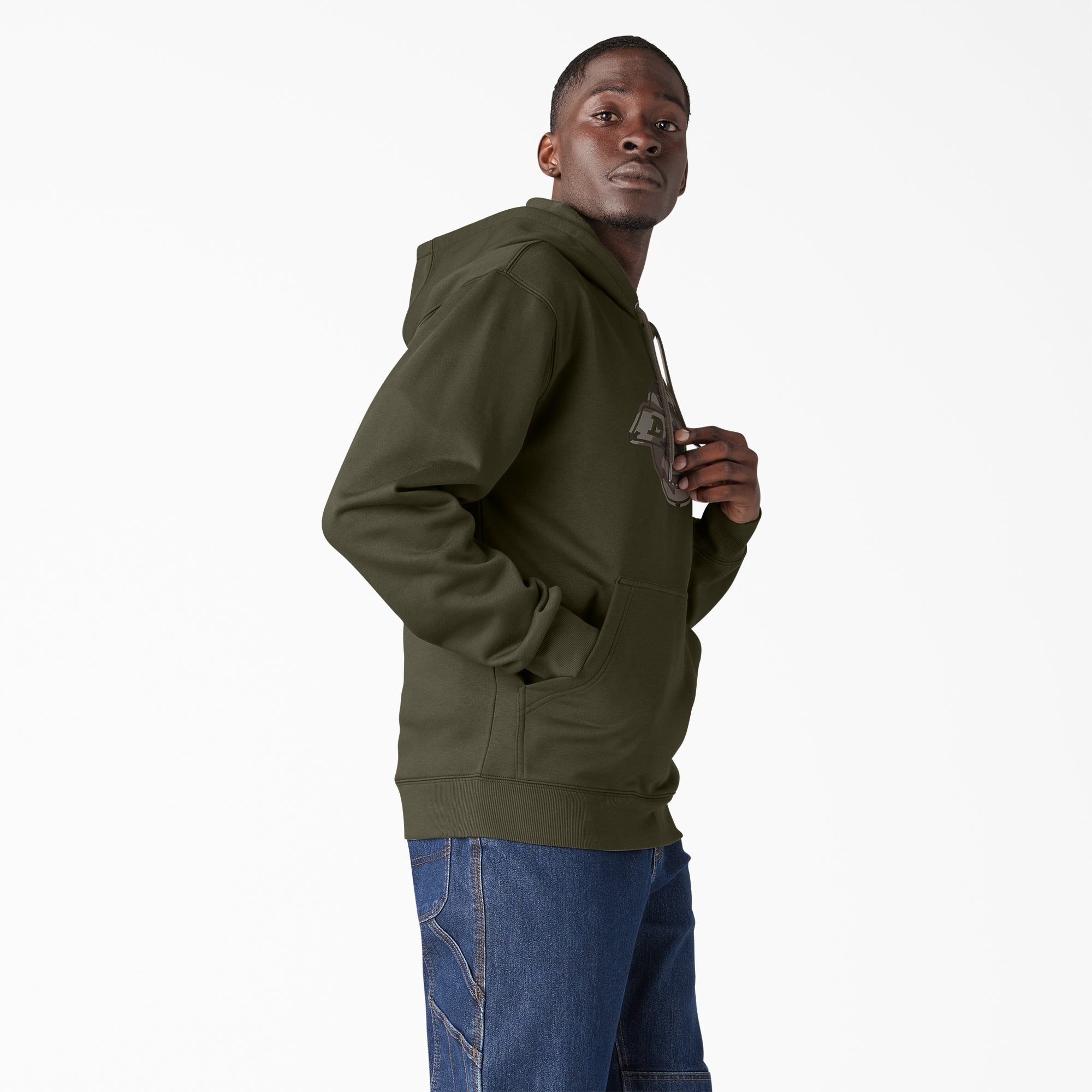 Water Repellent Camo Logo Hoodie