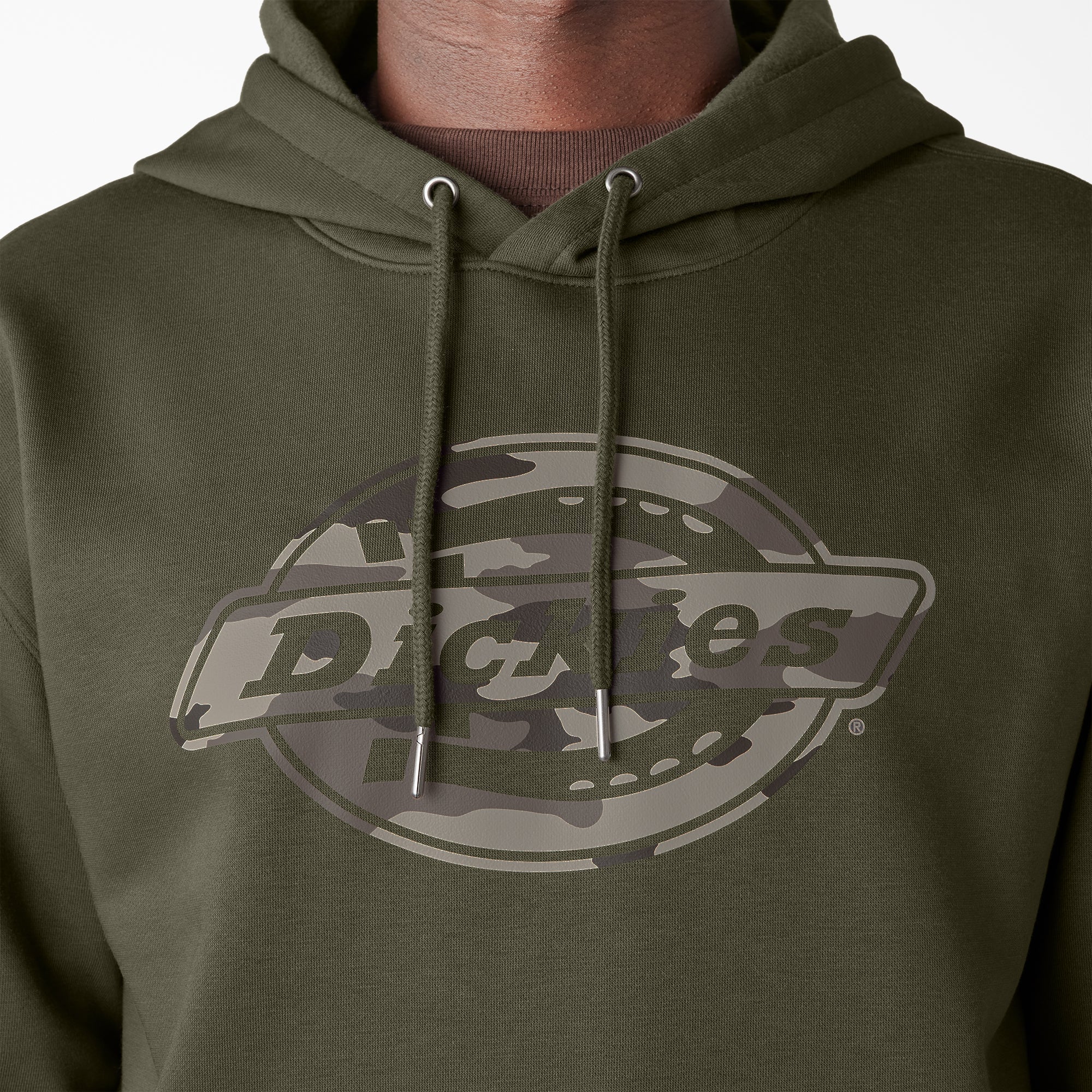 Water Repellent Camo Logo Hoodie