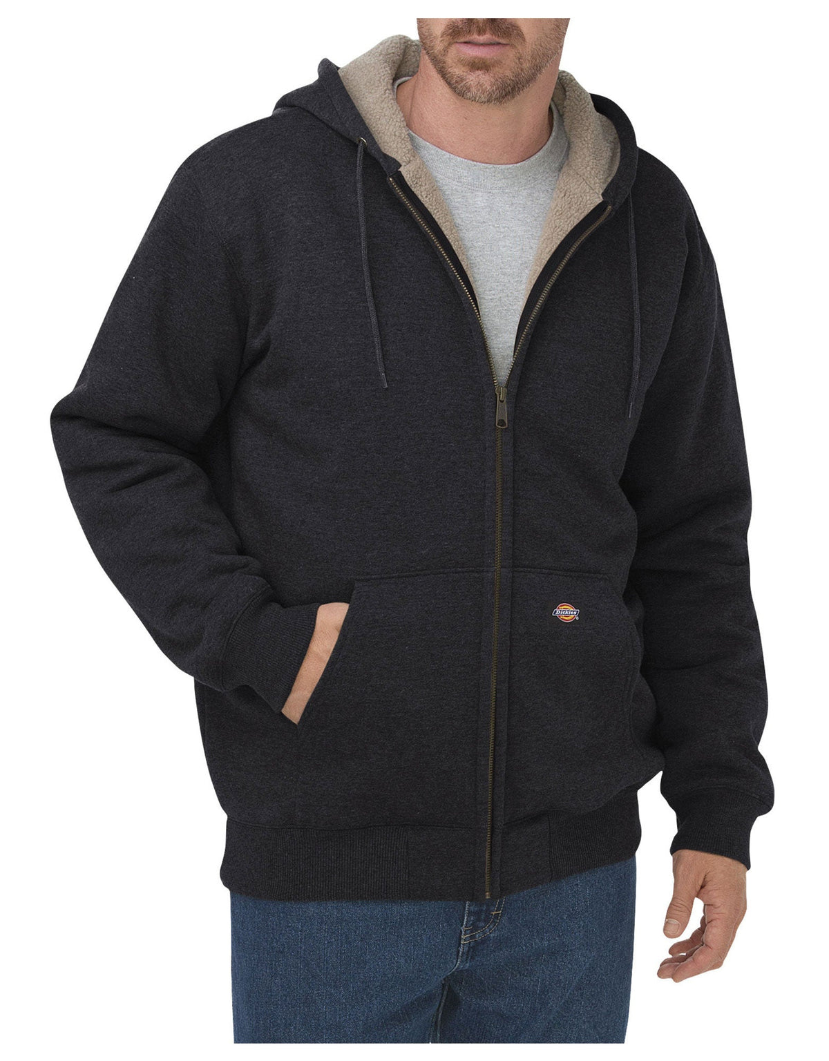 Sherpa Lined Fleece Hoodie