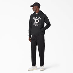 Distressed Ox Collar Graphic Hoodie