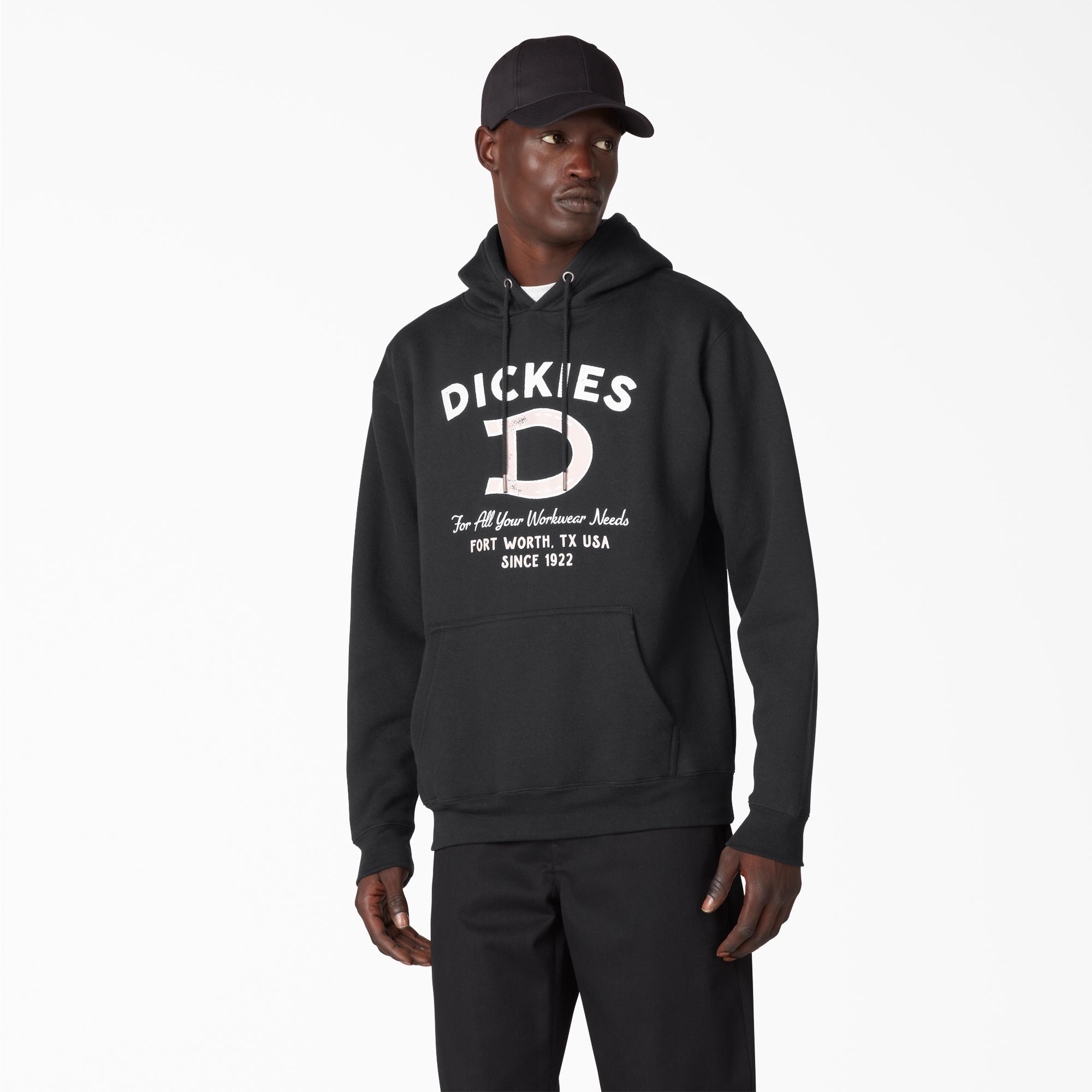 Distressed Ox Collar Graphic Hoodie