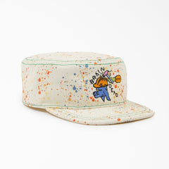 Brain Dead Paint Splatter Canvas Painter's Cap