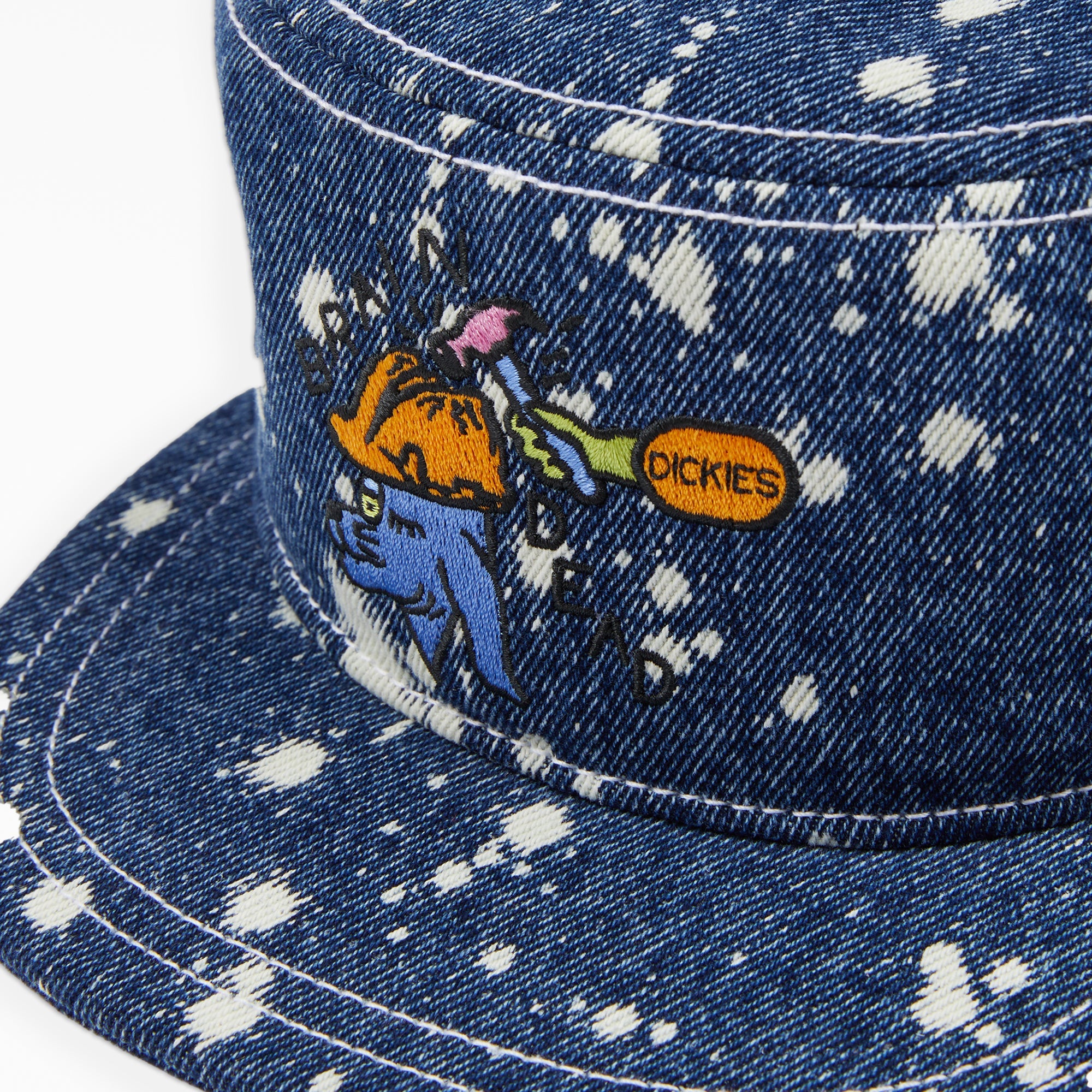 Brain Dead Bleached Denim Painter's Cap