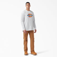 Tri-Color Logo Graphic Long Sleeve T-Shirt