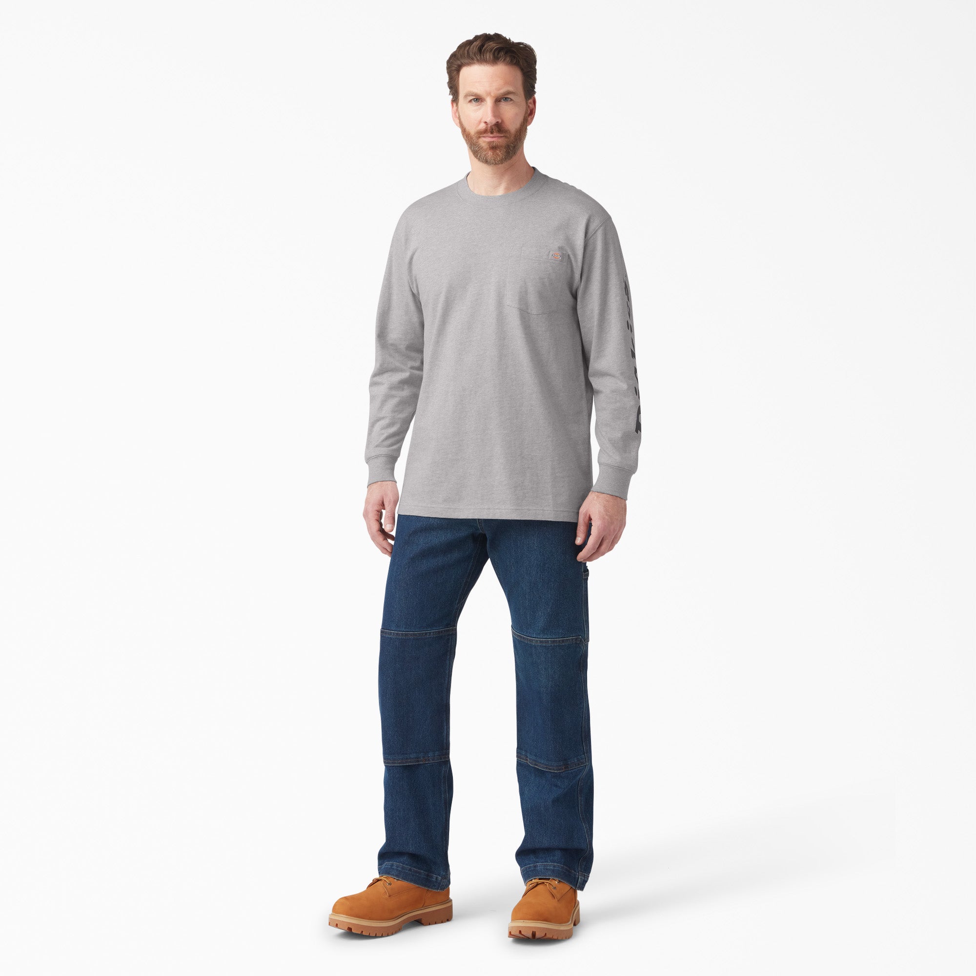 Logo Graphic Long Sleeve Pocket T-Shirt