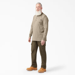 Heavyweight Long Sleeve Henley T-Shirt