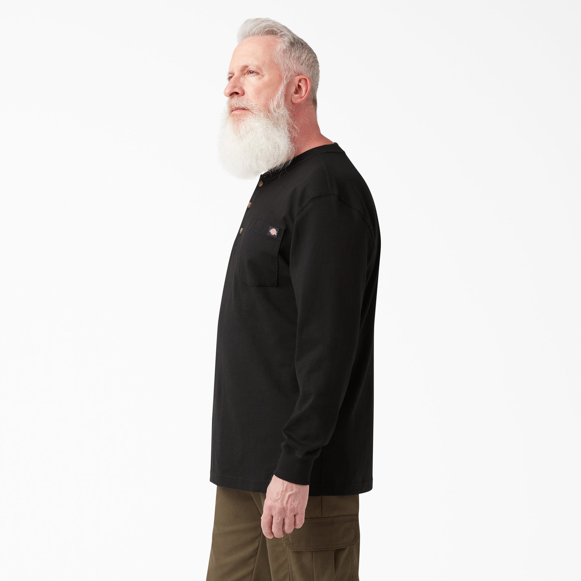 Heavyweight Long Sleeve Henley T-Shirt