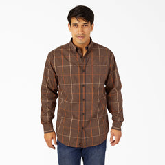 FLEX Relaxed Fit Long Sleeve Plaid Shirt