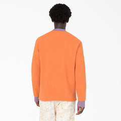 Brain Dead Embroidered Waffle Knit Sweater