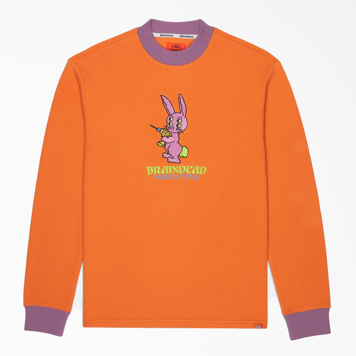 Brain Dead Embroidered Waffle Knit Sweater