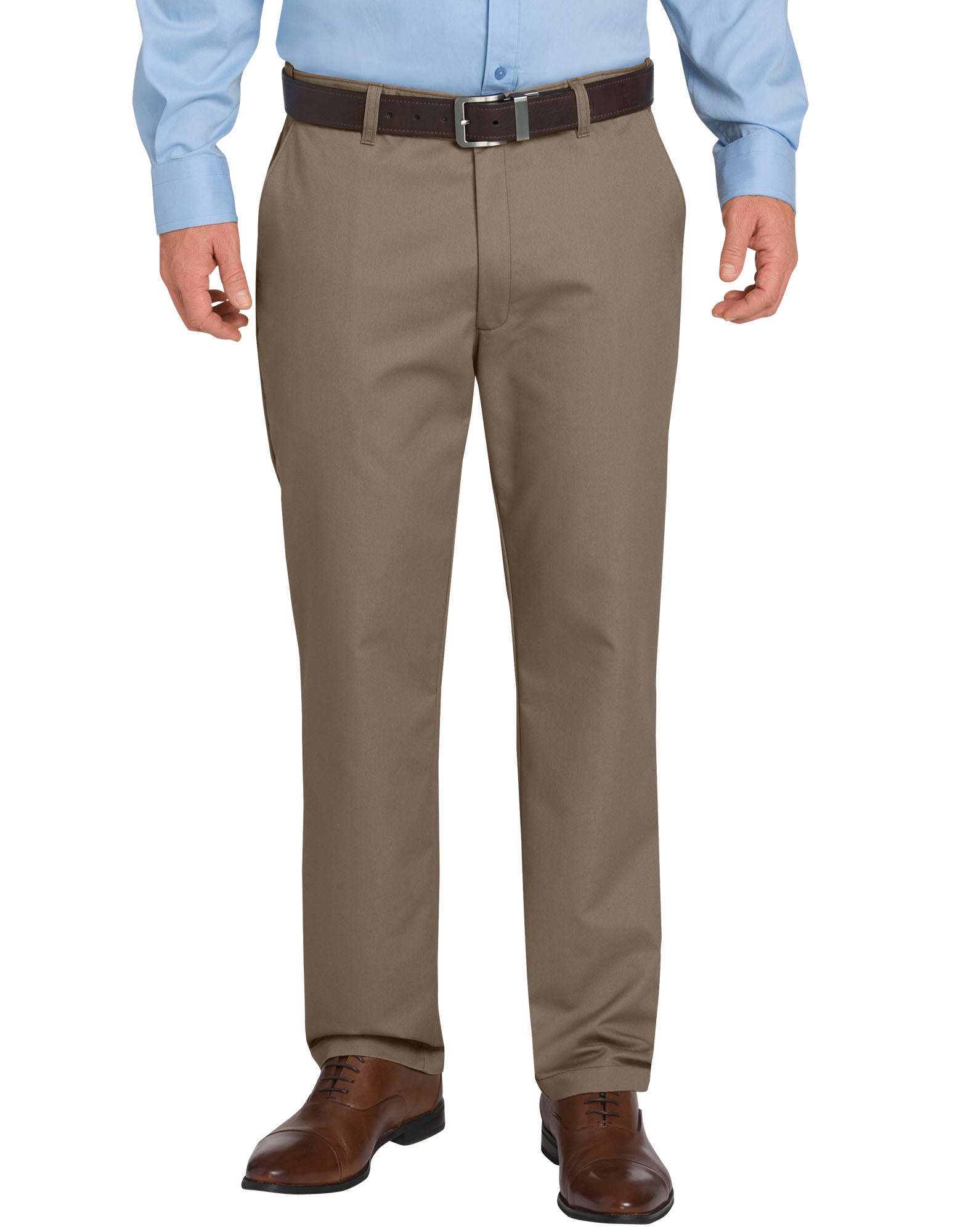 FLEX Regular Fit Tapered Leg Flat Front Sorona® Pants