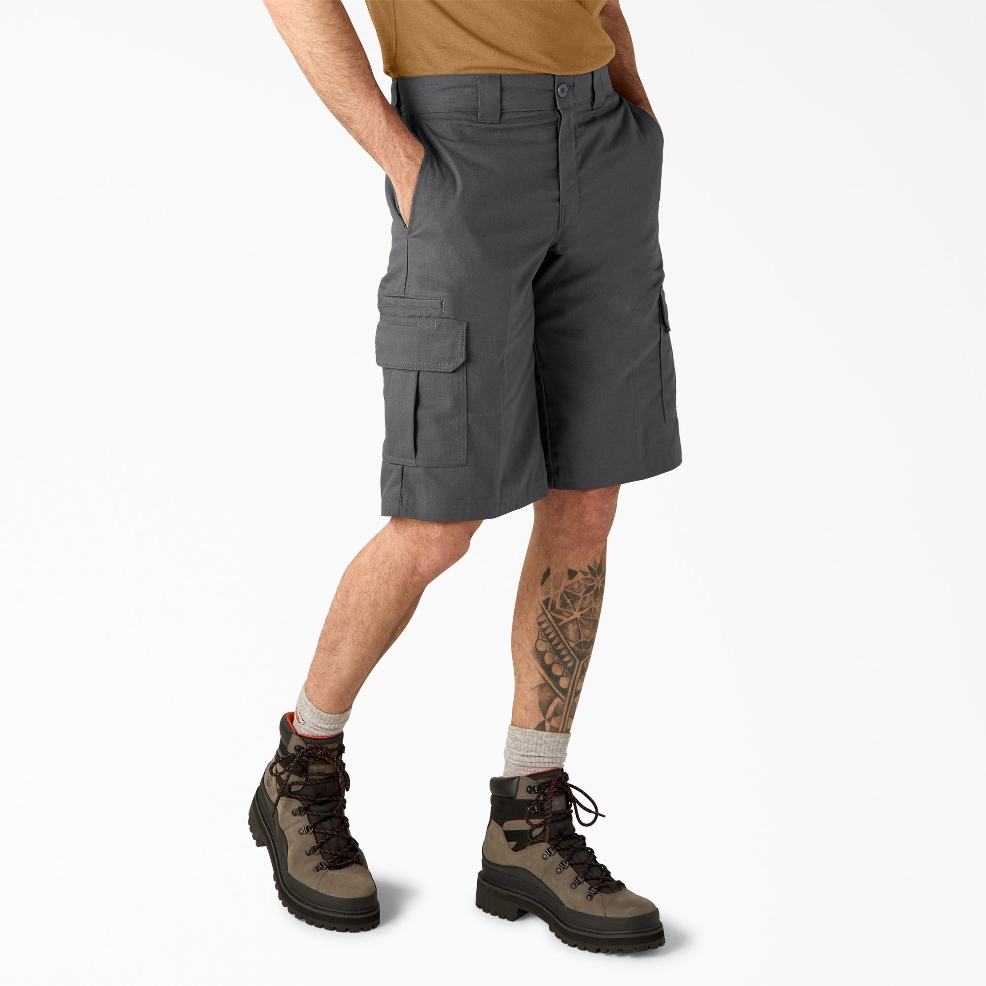 FLEX Relaxed Fit Cargo Shorts, 13"