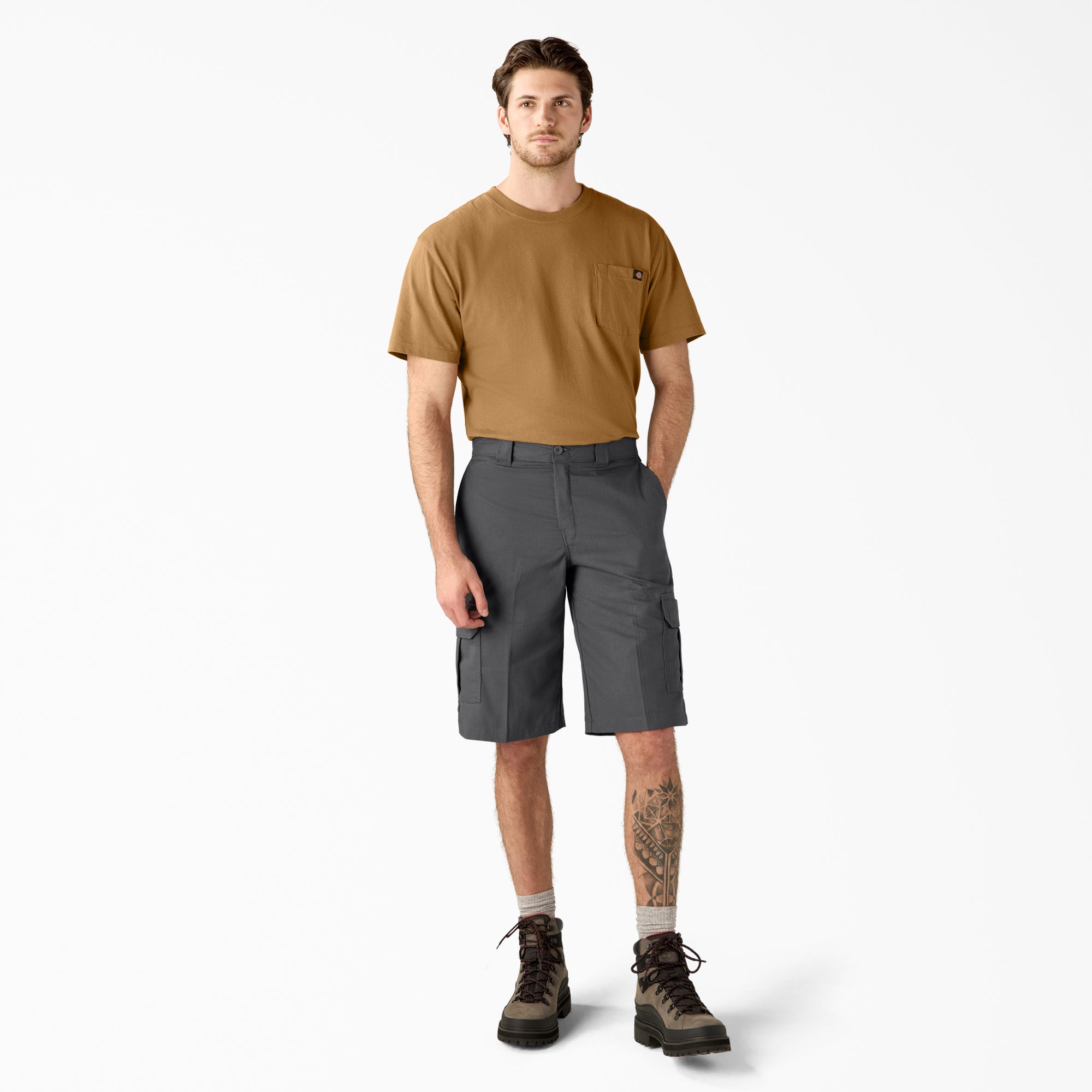 FLEX Relaxed Fit Cargo Shorts, 13"