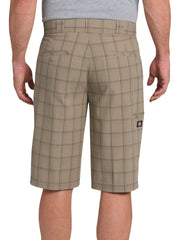 13" Regular Fit Multi-Use Pocket Plaid Shorts