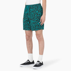 Zebra Print Modern Fit Drawstring Shorts, 6"