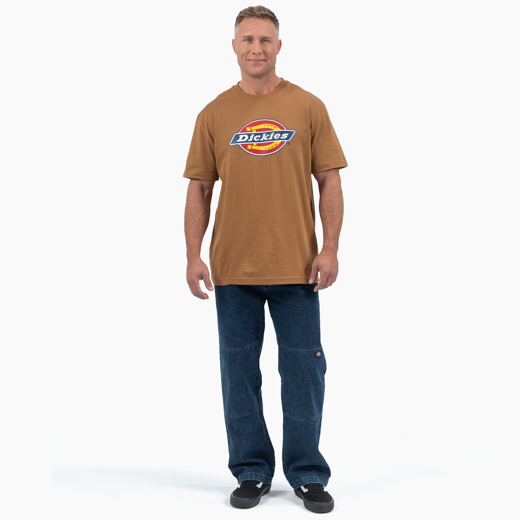 Short Sleeve Tri-Color Logo Graphic T-Shirt