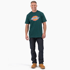Short Sleeve Tri-Color Logo Graphic T-Shirt