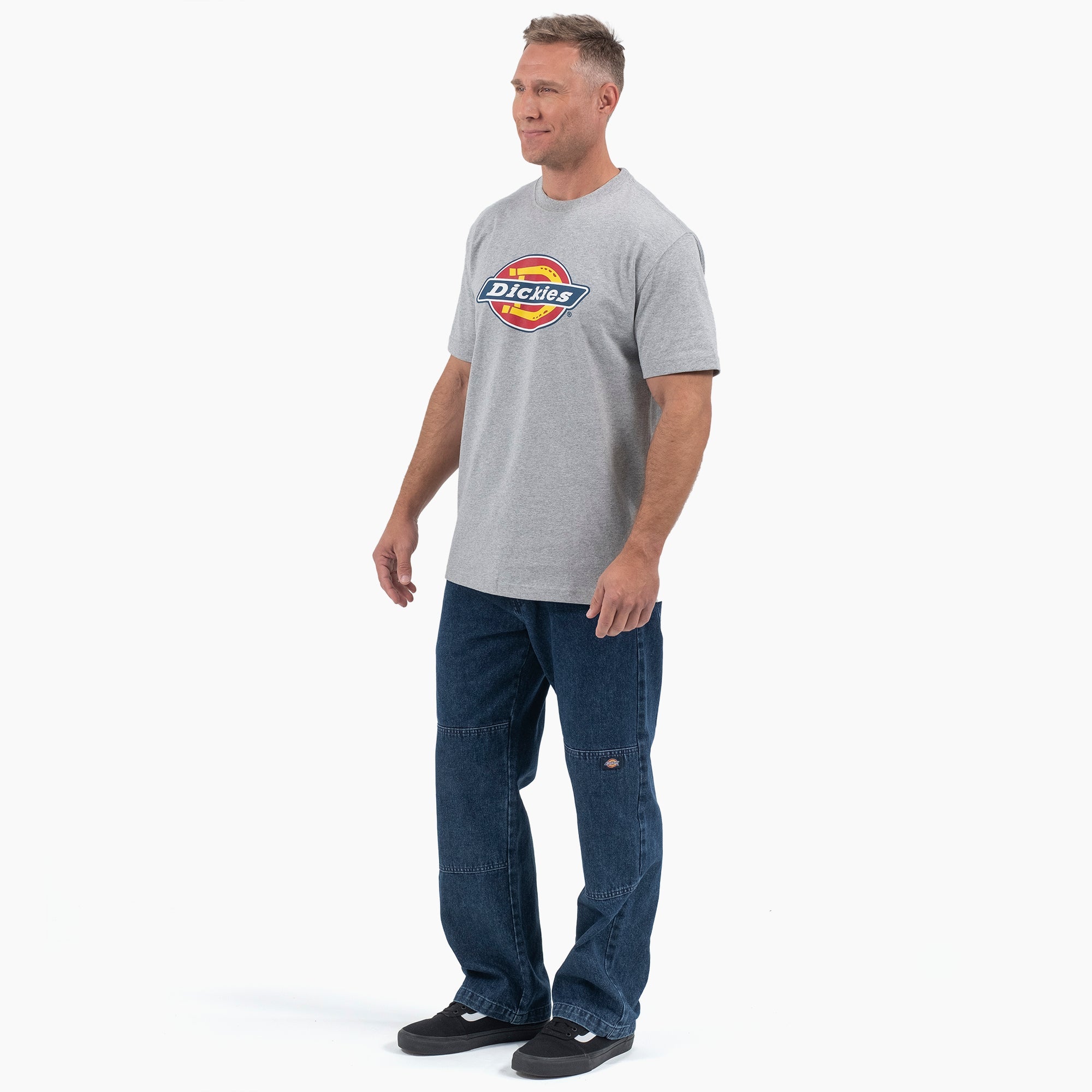 Short Sleeve Tri-Color Logo Graphic T-Shirt