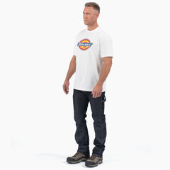 Short Sleeve Tri-Color Logo Graphic T-Shirt