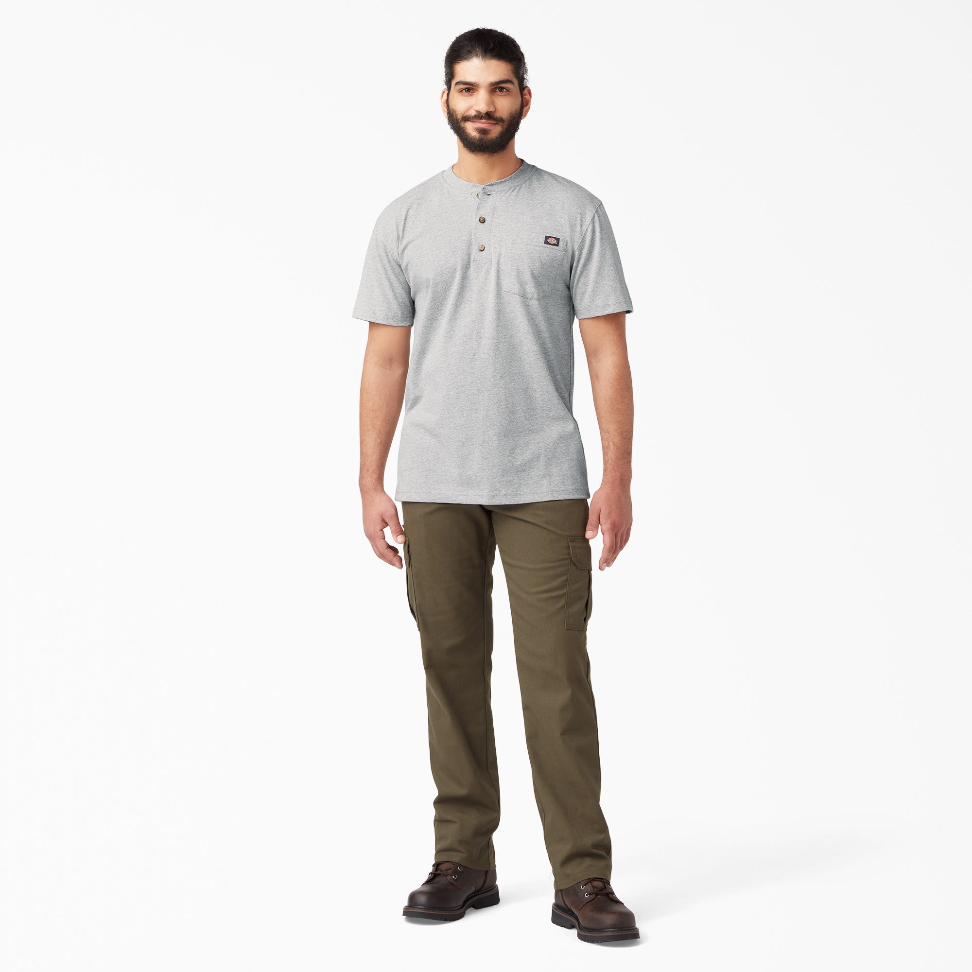 Heavyweight Short Sleeve Henley T-Shirt