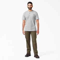 Heavyweight Short Sleeve Henley T-Shirt