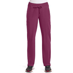 Women's Dynamix Mid Rise Straight Leg Drawstring Scrub Pant