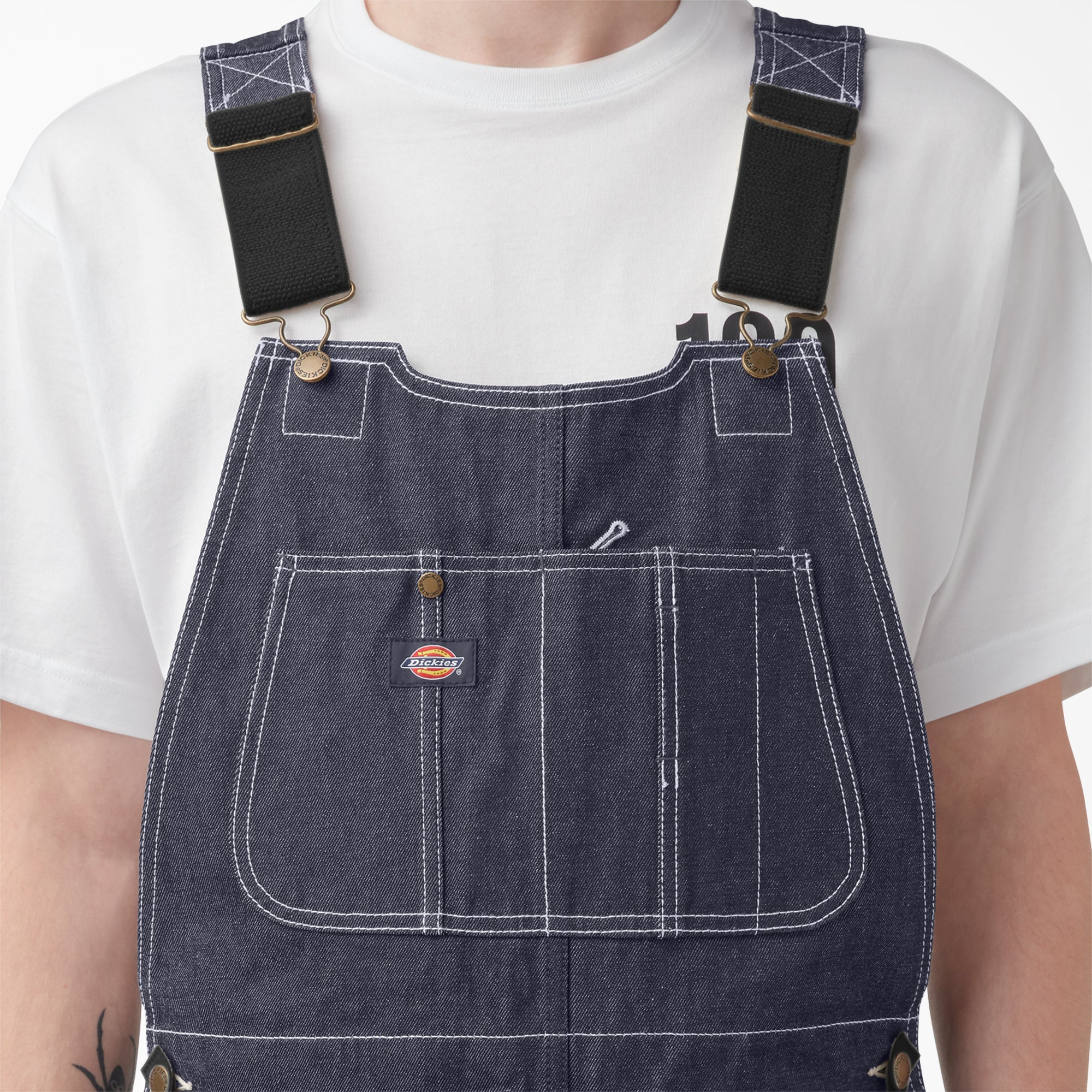 100 Year Denim Double Knee Bib Overalls