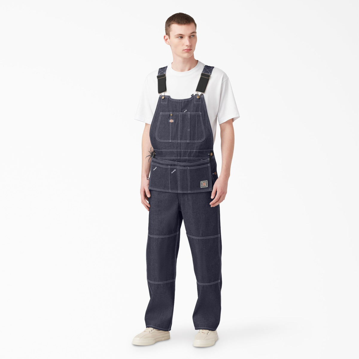 100 Year Denim Double Knee Bib Overalls