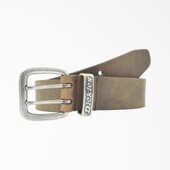 Leather Double Prong Buckle Belt