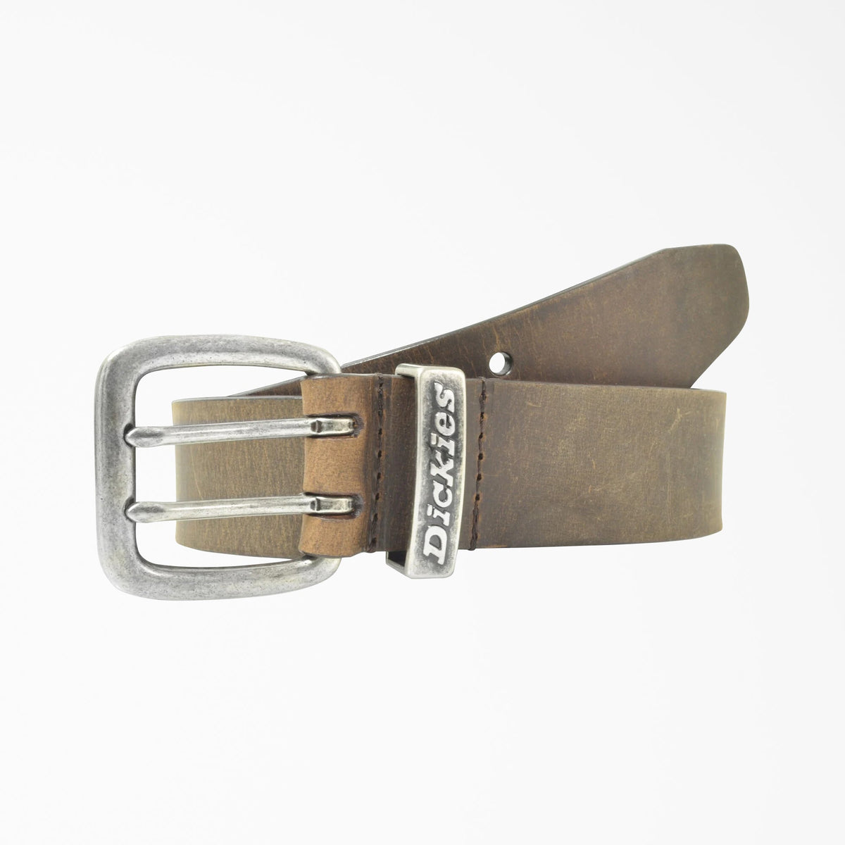 Leather Double Prong Buckle Belt