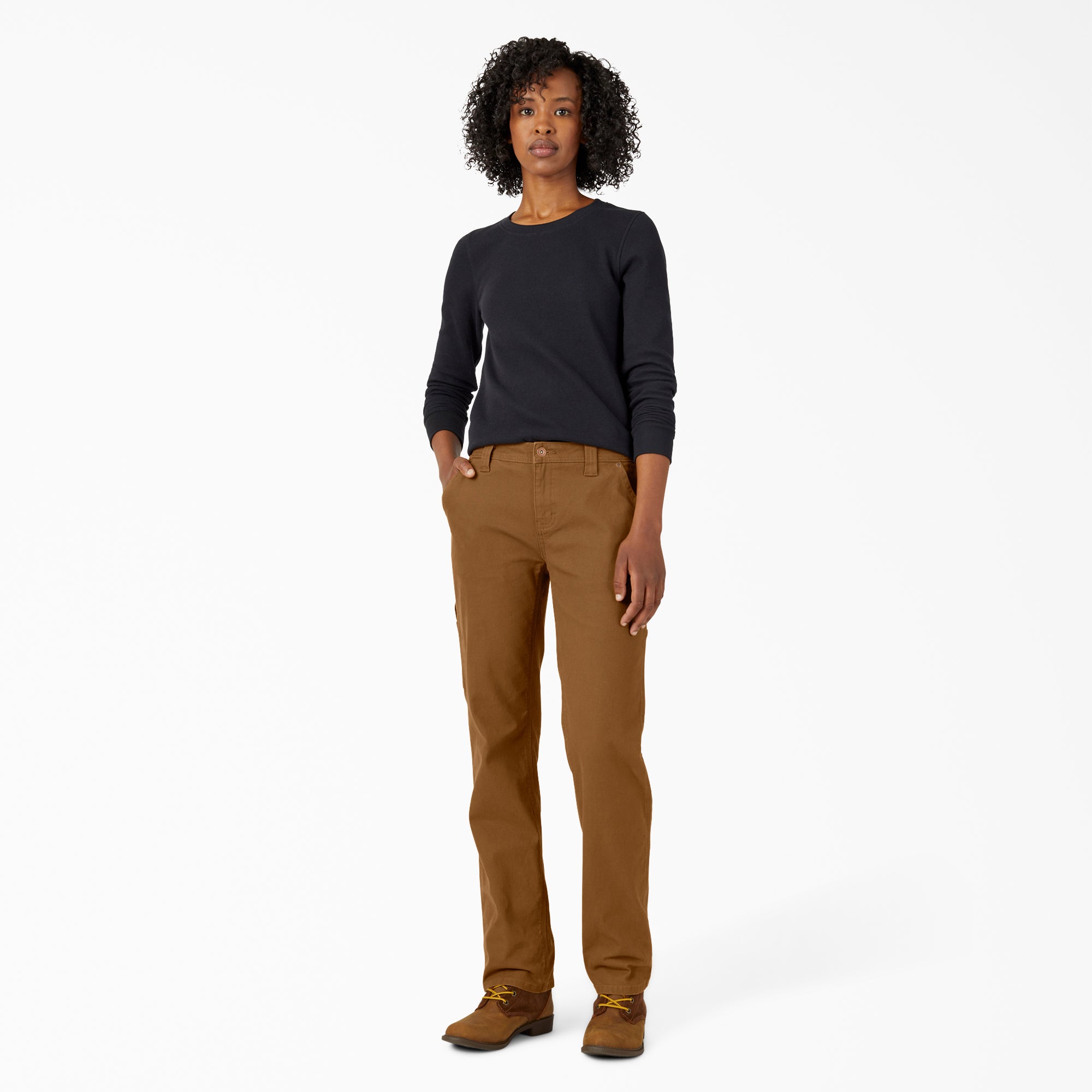 Women's FLEX Relaxed Straight Fit Duck Carpenter Pants