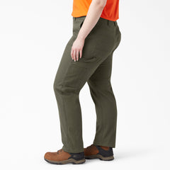 Women's Plus FLEX Relaxed Straight Fit Duck Carpenter Pants