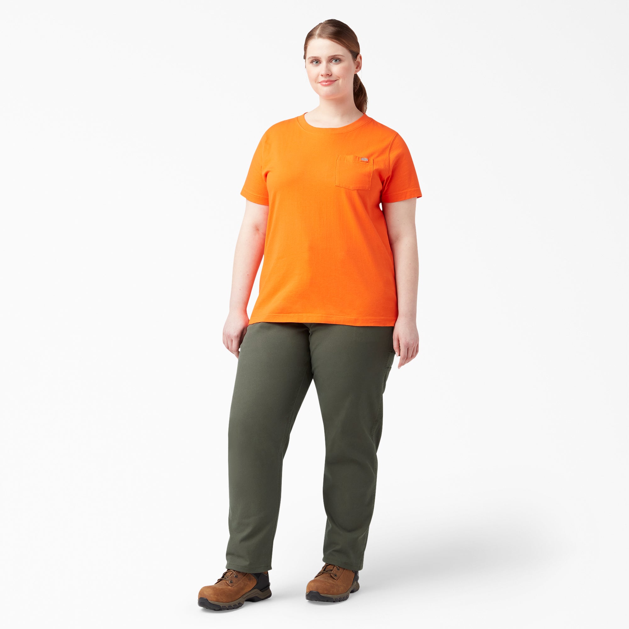 Women's Plus FLEX Relaxed Straight Fit Duck Carpenter Pants