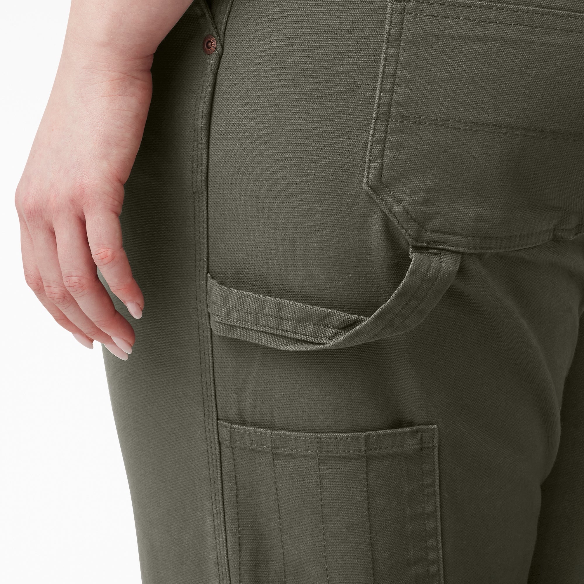 Women's Plus FLEX Relaxed Straight Fit Duck Carpenter Pants