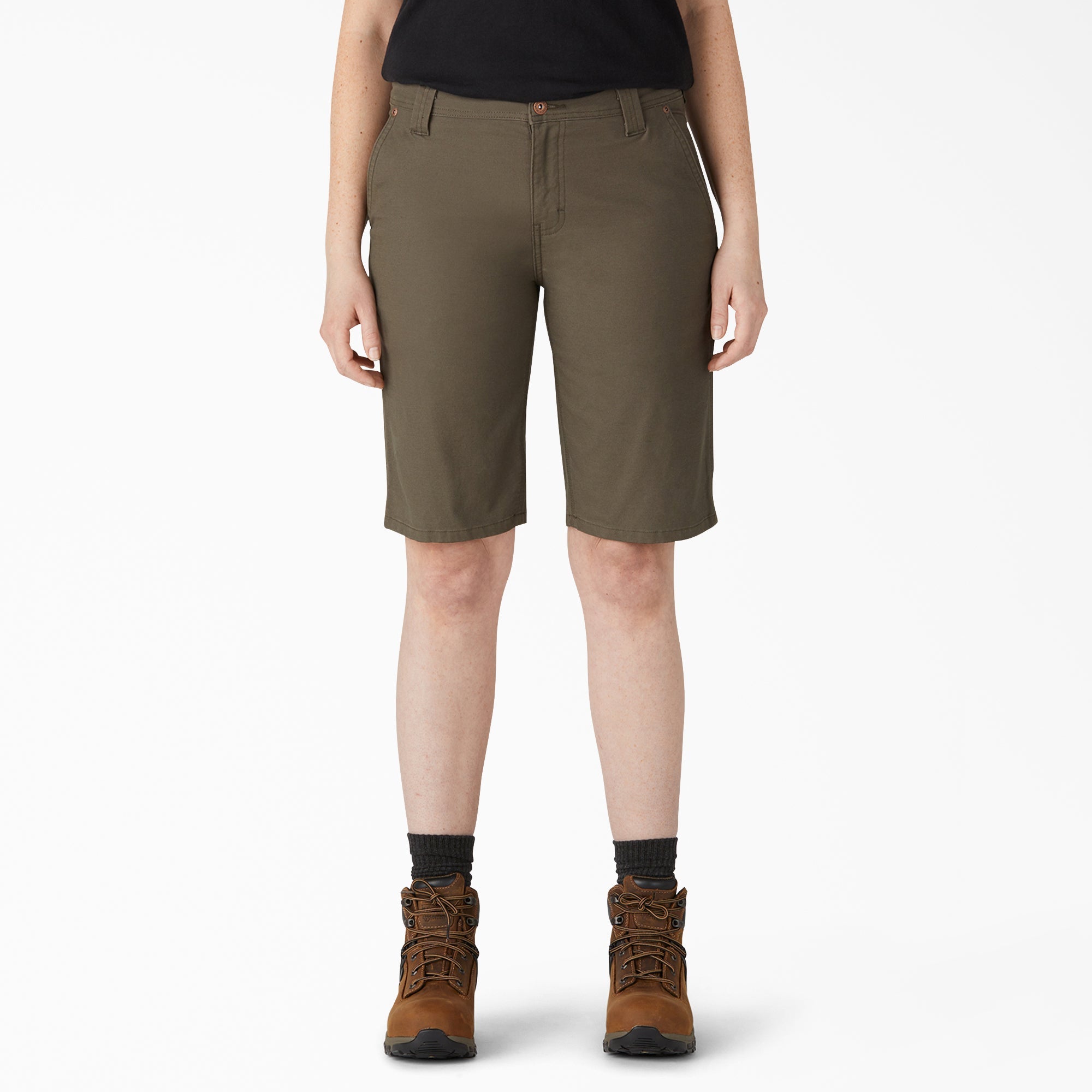 Women's Relaxed Fit Duck Carpenter Shorts, 11"