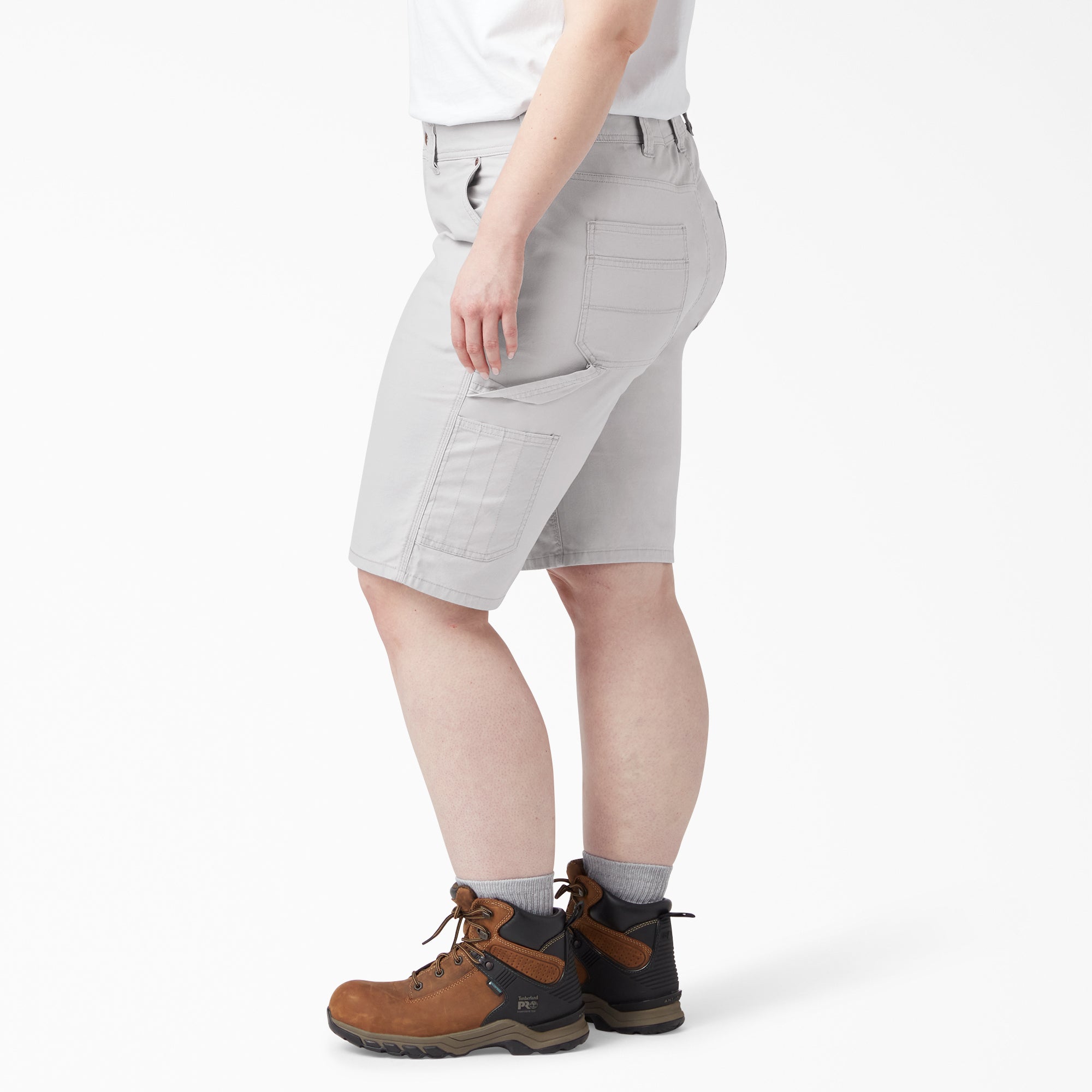 Women's Plus Relaxed Fit Duck Carpenter Shorts, 11"